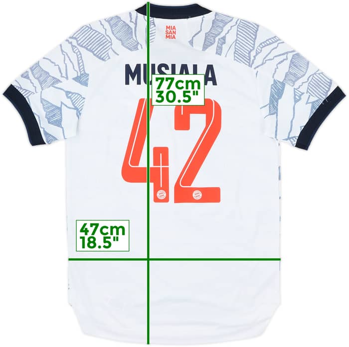 2021-22 Bayern Munich Authentic Third Shirt Musiala #42 - 8/10 - (S)