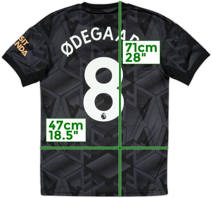 2022-23 Arsenal Away Shirt Odegaard #8 - 8/10 - (S)