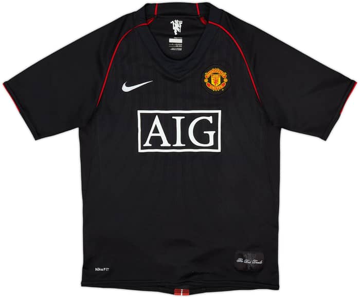 2007-08 Manchester United Away Shirt - 9/10 - (L.Boys)