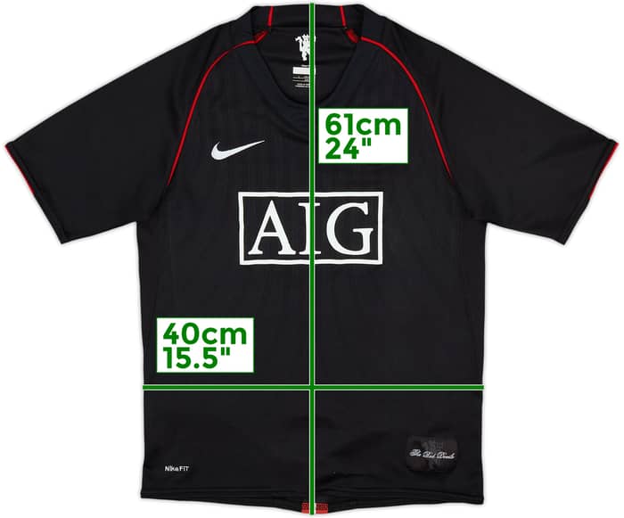 2007-08 Manchester United Away Shirt - 9/10 - (L.Boys)