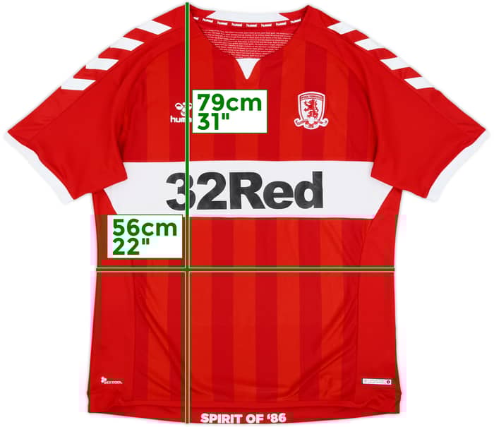 2017-18 Middlesbrough Home Shirt - 8/10 - (XXL)