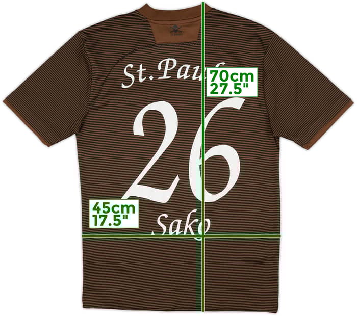 2008-09 St Pauli Home Shirt Sako #26 - 9/10 - (S)