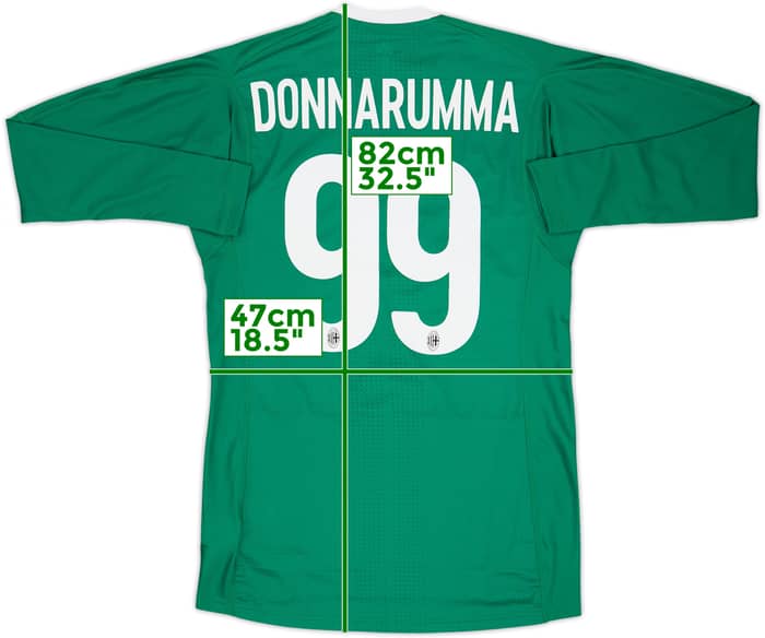 2017-18 AC Milan Player Issue GK Shirt Donnarumma #99 - 10/10 - (M)