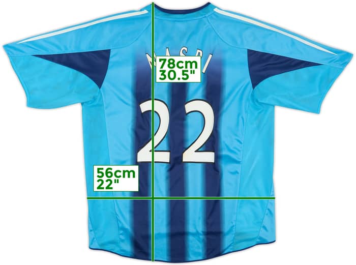 2004-05 Olympique Marseille Away Shirt Nasri #22 - 6/10 - (L)