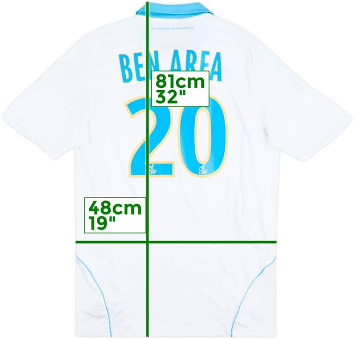 2008-09 Olympique Marseille Home Shirt Ben Arfa #20 - 8/10 - (M)