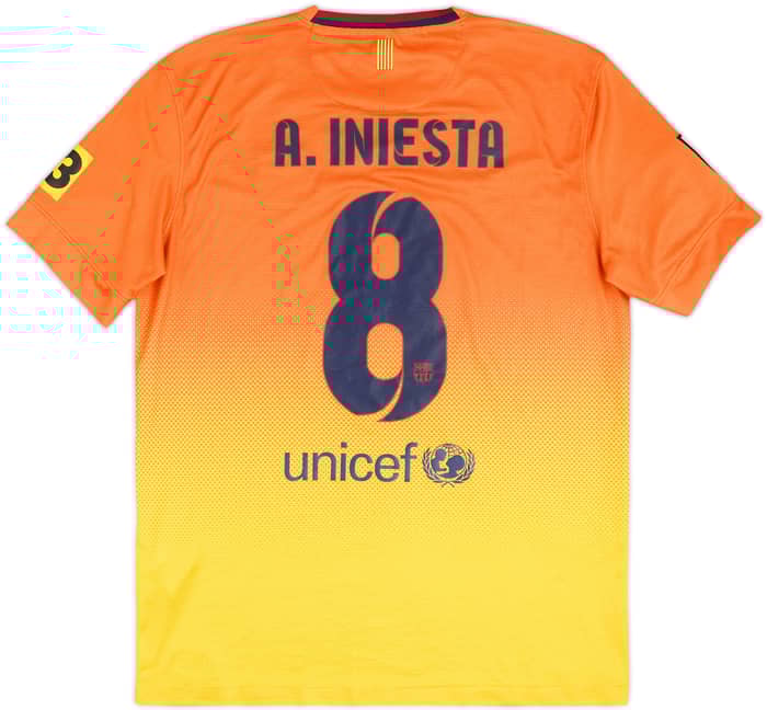 2012-13 Barcelona Away Shirt A. Iniesta #8 - 7/10 - (M)