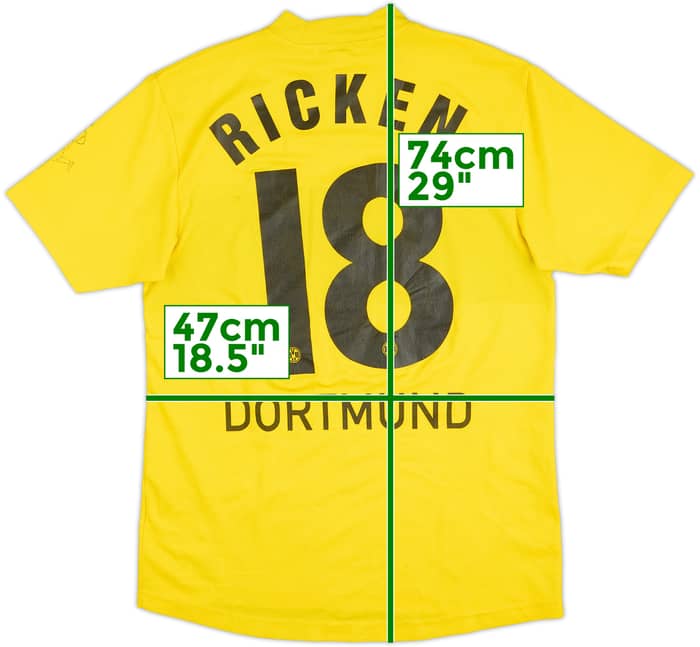 Camiseta de local del Borussia Dortmund 2002-03 Ricken #18 - 4/10 - (S)