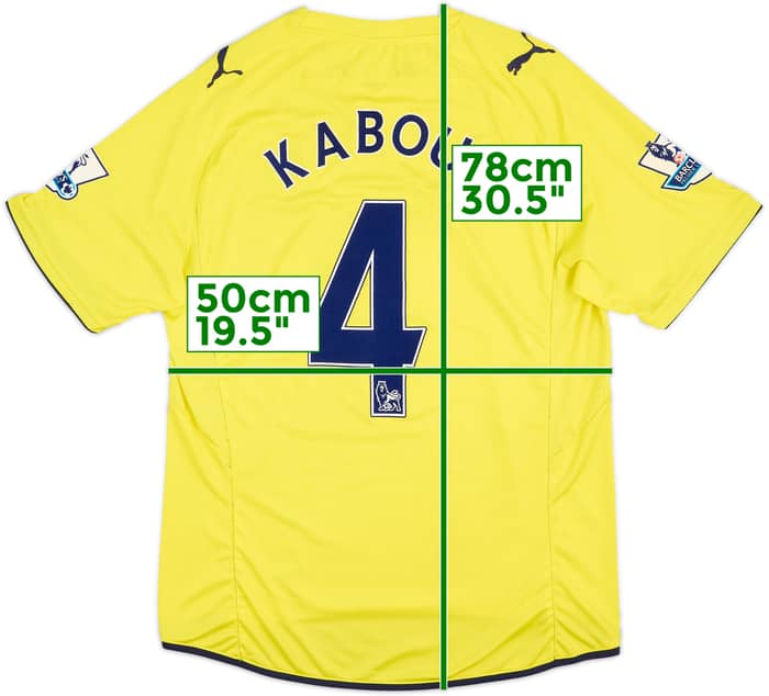 2009-10 Tottenham Third Shirt Kaboul #4 - 8/10 - (XXL)