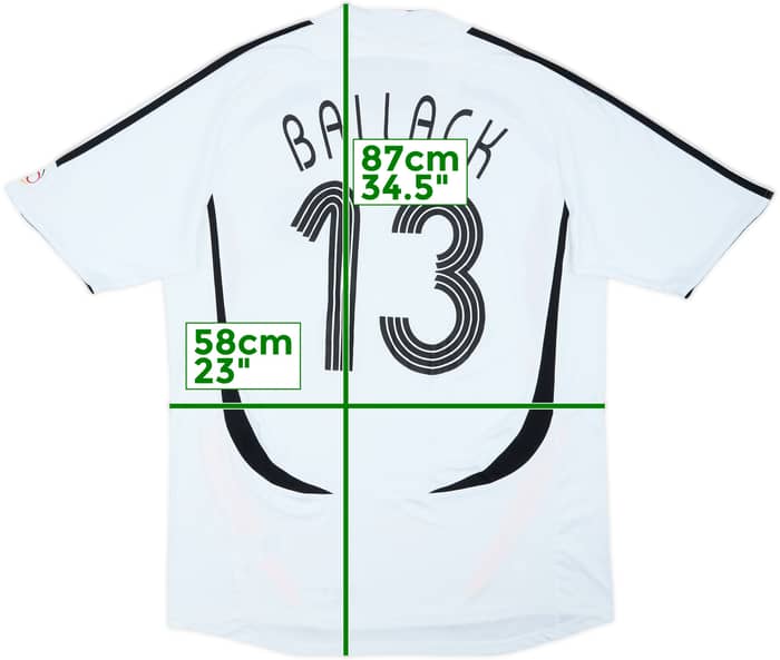 2005-07 Germany Home Shirt Ballack #13 - 6/10 - (XL)