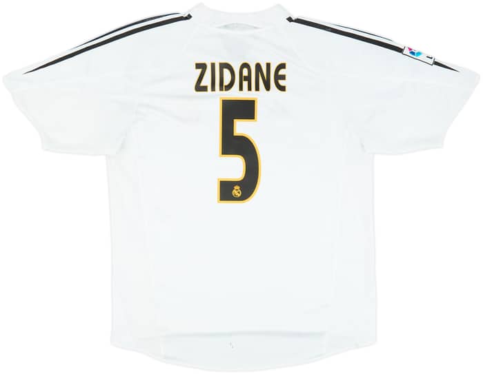 2004-05 Real Madrid Home Shirt Zidane #5 - 6/10 - (L)