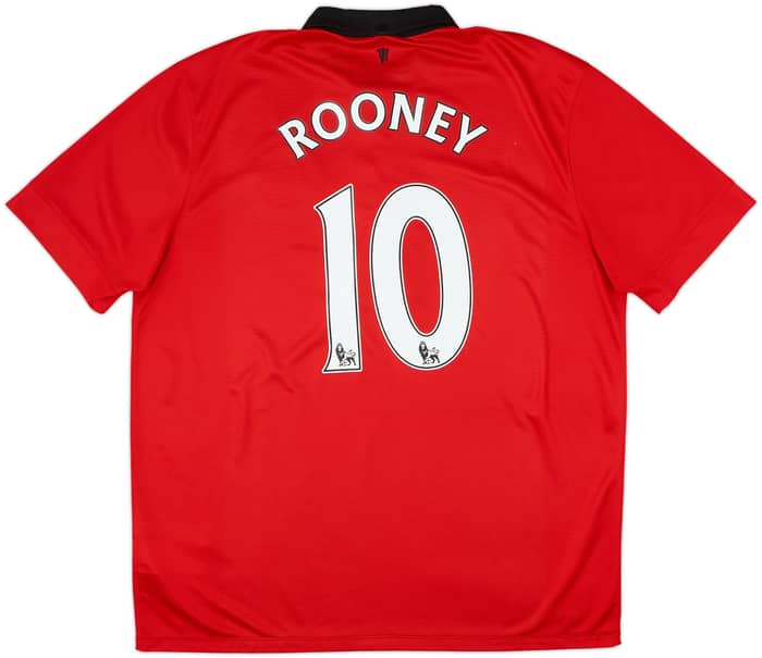 2013-14 Manchester United Home Shirt Rooney #10 - 6/10 - (XL)