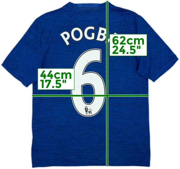 2016-17 Manchester United Away Shirt Pogba #6 - 5/10 - (L.Boys)