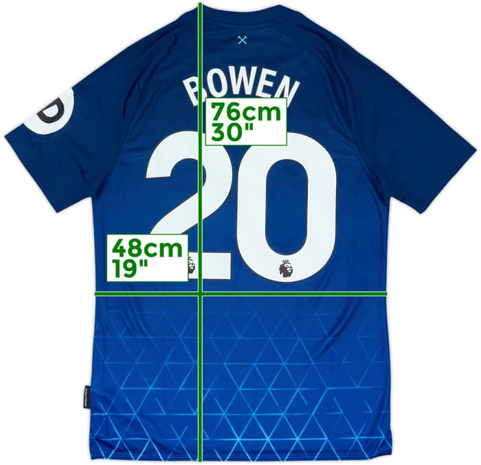 Camiseta de la tercera equipación del West Ham 2023-24 Bowen #20 (M)