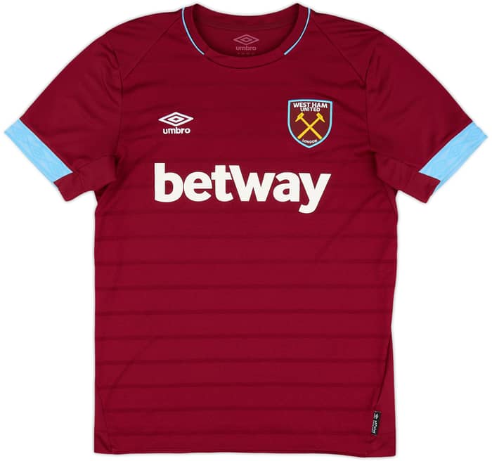 2018-19 West Ham Home Shirt Rice #41 - 8/10 - (M)