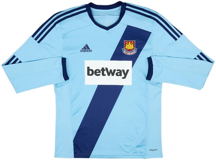 2014-15 West Ham Away L/S Shirt Noble #16 - 8/10 - (M)