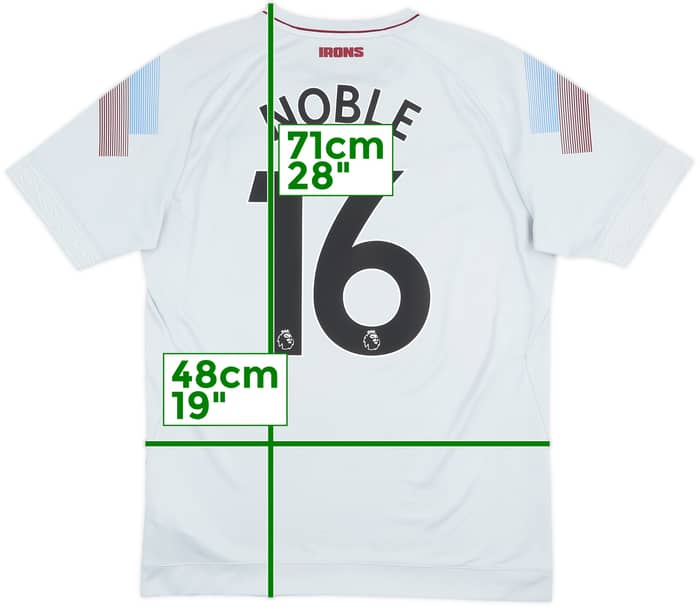 2018-19 West Ham Third Shirt Noble #16 - 10/10 - (M)