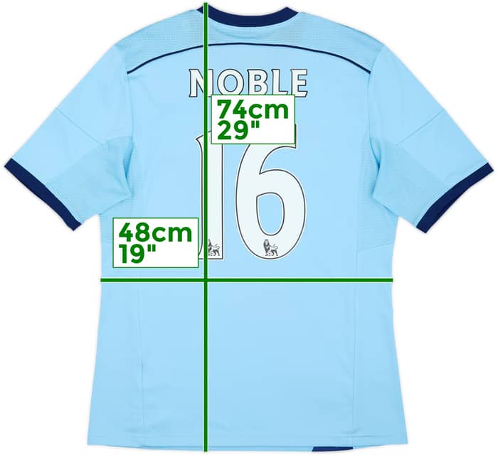 2014-15 West Ham Away Shirt Noble #16 - 9/10 - (M)