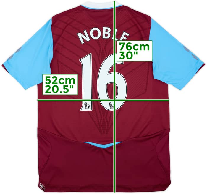 2007-08 West Ham Home Shirt Noble #16 - 7/10 - (M)