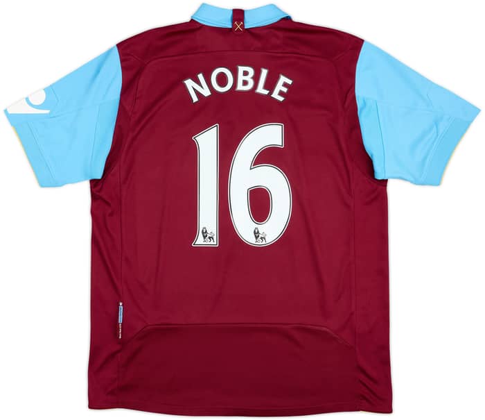 2010-11 West Ham Home Shirt Noble #16 - 9/10 - (M)