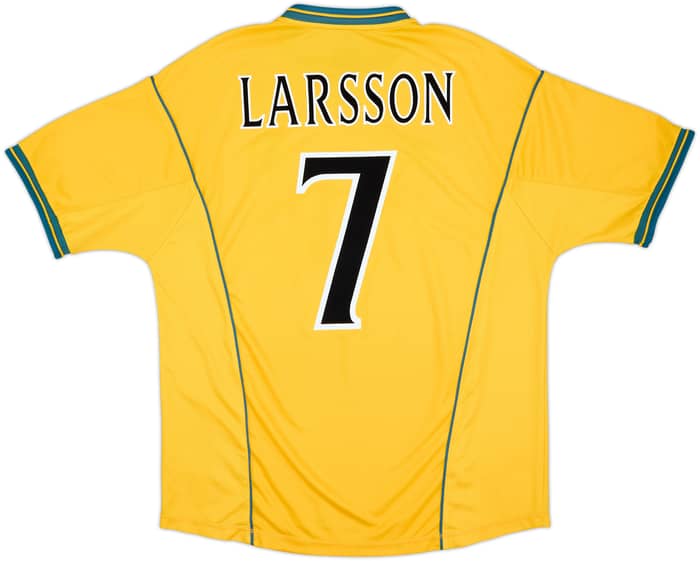 2000-02 Celtic Away Shirt Larsson #7 - 7/10 - (XL)