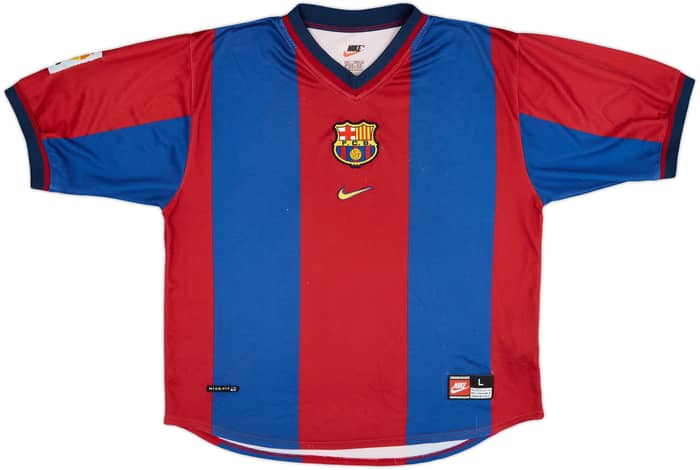 1998-00 Barcelona Local Camiseta - 5/10 - (L)