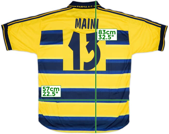 1999-00 Parma Home Shirt Maini #13 - 8/10 - (XL)
