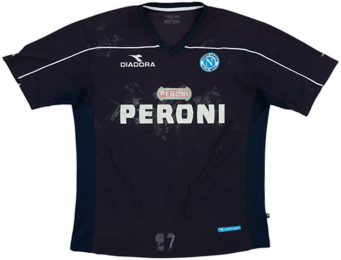 2002-03 Napoli Diadora Training Shirt - 4/10 - (L)