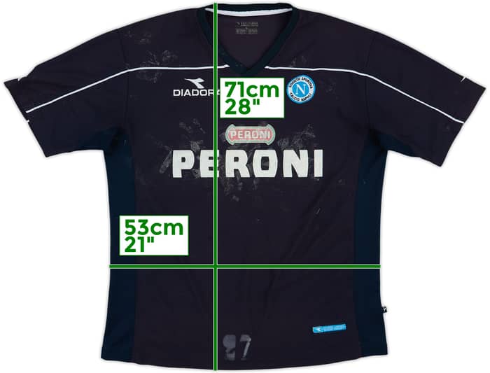 2002-03 Napoli Diadora Training Shirt - 4/10 - (L)