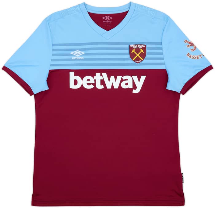 2017-18 West Ham Home Shirt Noble #16 - 8/10 - (XL)