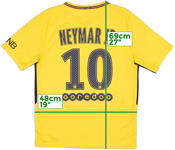 2017-18 Paris Saint-Germain Away Shirt Neymar Jr #10 - 9/10 - (M)