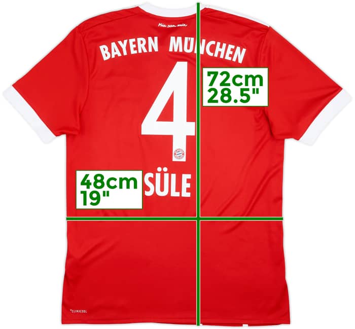 Camiseta de local del Bayern Munich 2017-18 Sule #4 - 8/10 - (M)