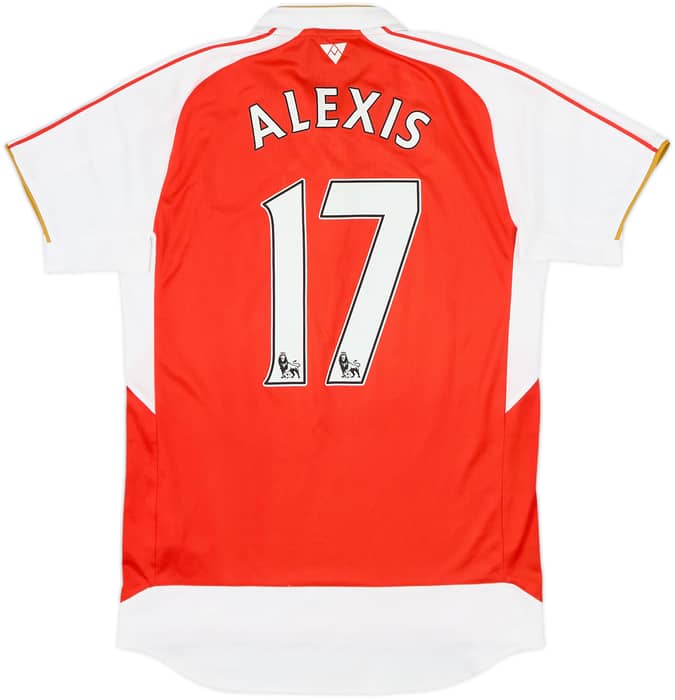 2015-16 Arsenal Home Shirt Alexis #17 - 9/10 - (S)