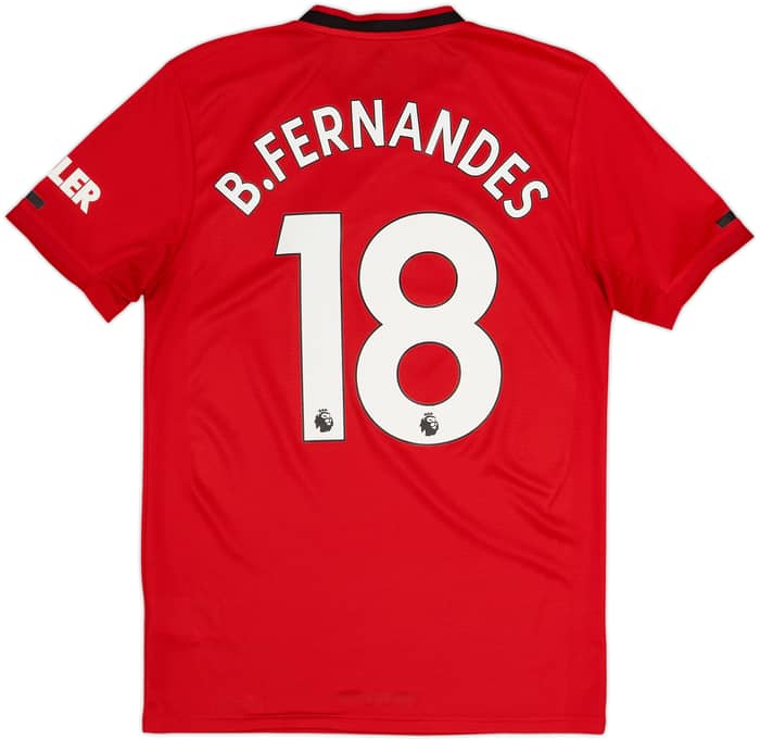 2019-20 Manchester United Home Shirt B.Fernandes #18 - 7/10 - (S)
