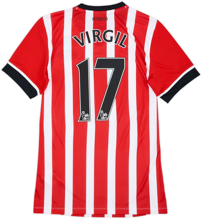 2016-17 Southampton Home Shirt Virgil #17 - 9/10 - (S)