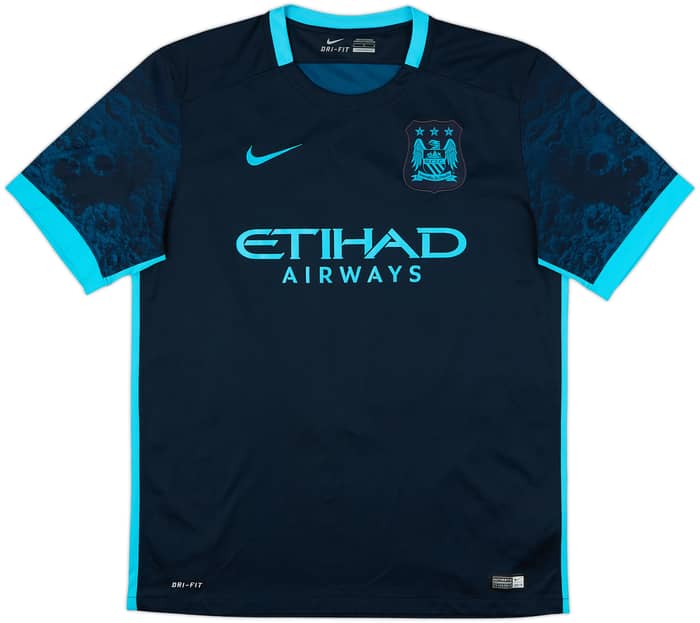 2015-16 Manchester City Away Shirt Kun Aguero #10 - 6/10 - (L)
