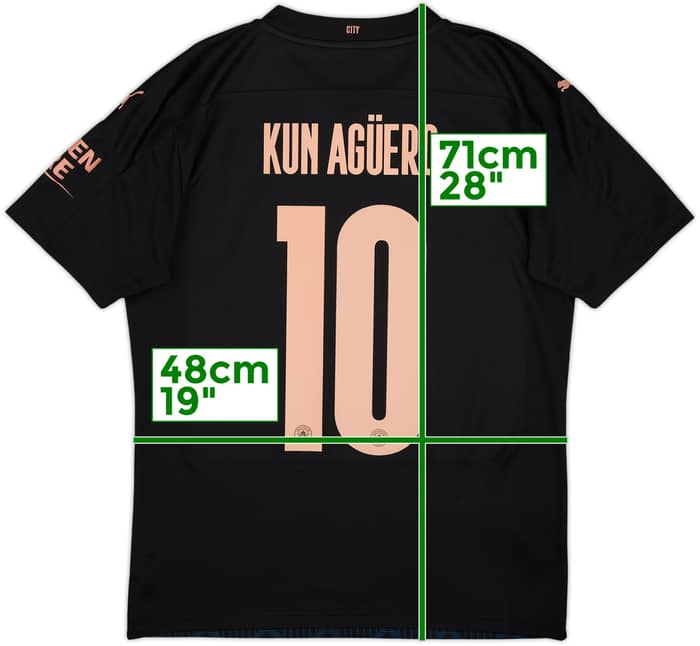 2020-21 Manchester City Away Shirt Kun Aguero #10 - 10/10 - (M)