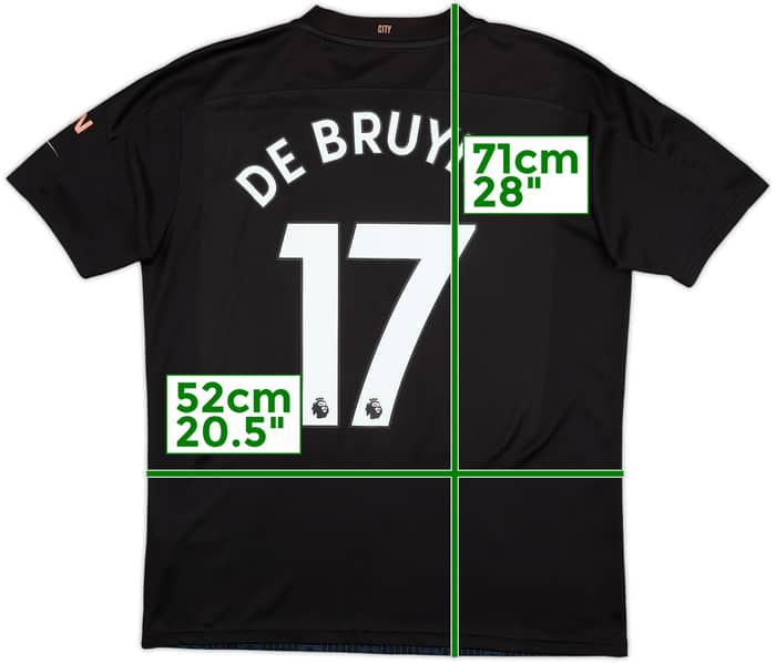 2020-21 Manchester City Away Shirt De Bruyne #17 - 9/10 - (L)