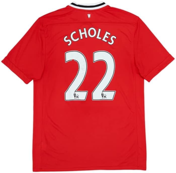 2011-12 Manchester United Home Shirt Scholes #22 - 4/10 - (L)