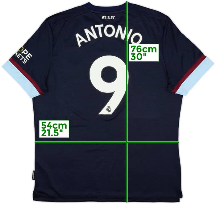 2021-22 West Ham Third Shirt Antonio #9 - 10/10 - (XL)