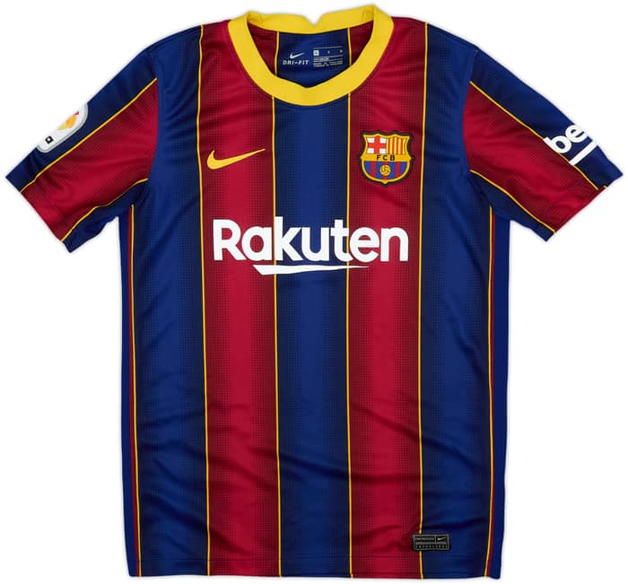 2020-21 Barcelona Home Shirt - 10/10 - (L.Boys)