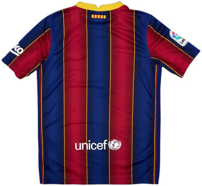 2020-21 Barcelona Home Shirt - 10/10 - (L.Boys)