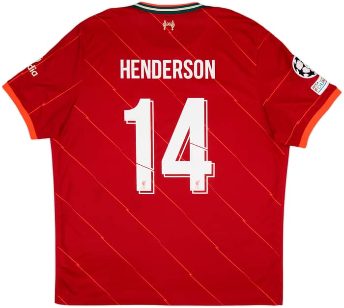 2021-22 Liverpool Home Shirt Henderson #14 - 8/10 - (XXL)