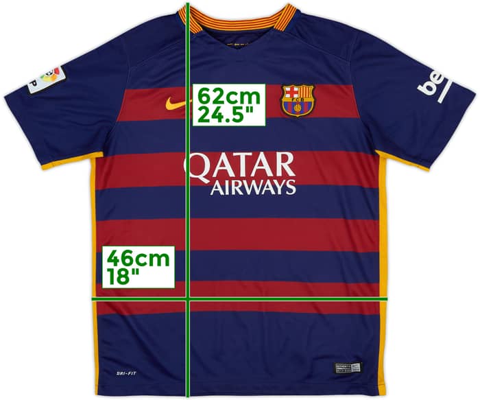2015-16 Barcelona Home Shirt - 8/10 - (XL.Boys)