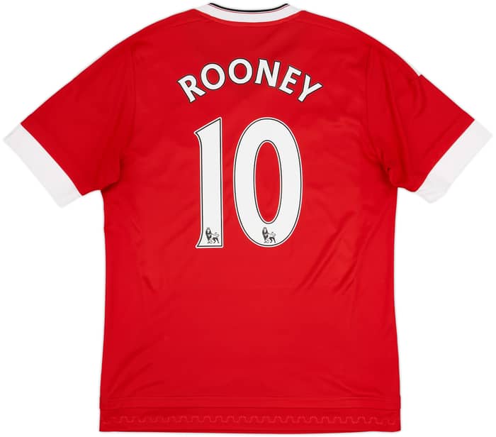 2015-16 Manchester United Home Shirt Rooney #10 - 6/10 - (M)