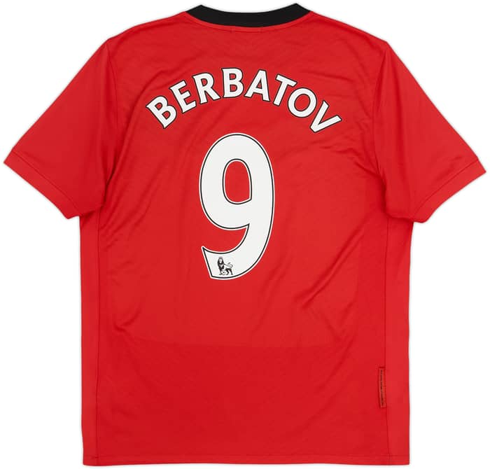 2009-10 Manchester United Home Shirt Berbatov #9 - 6/10 - (M)