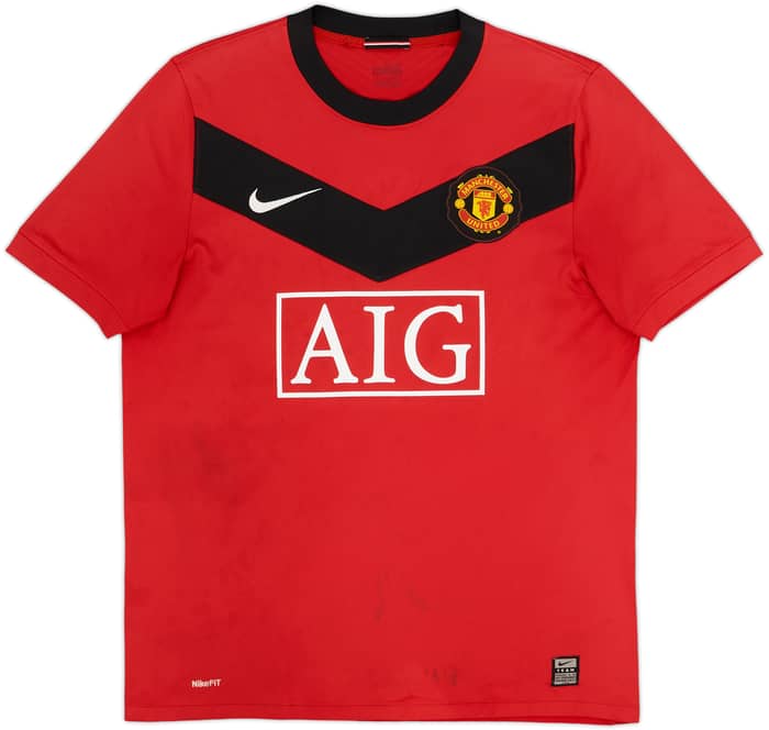 2009-10 Manchester United Home Shirt Berbatov #9 - 6/10 - (M)