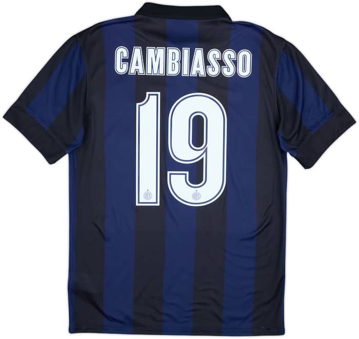 2013-14 Inter Milan Home Shirt Cambiasso #19 - 8/10 - (S)