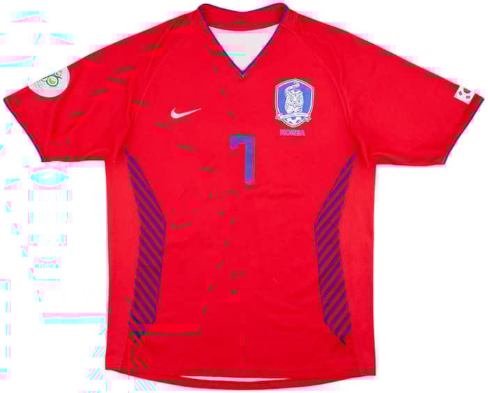 2006-08 South Korea Home Shirt Ji Sung #7 - 7/10 - (M)