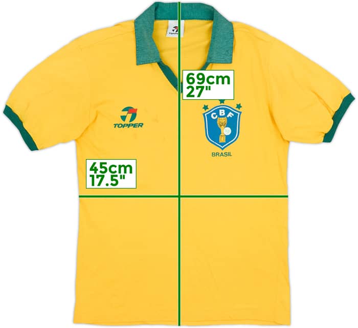 1985-88 Brazil Home Shirt - 6/10 - (S)