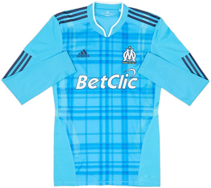 2010-11 Olympique Marseille Player Issue TechFit Away L/S Shirt Gignac #10 - 7/10 - (L)